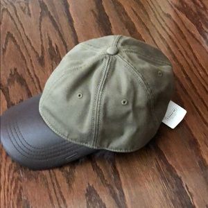 Coach leather baseball hat